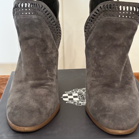 Vince Camuto Gray Suede Ankle Boots - Picture 2 of 8